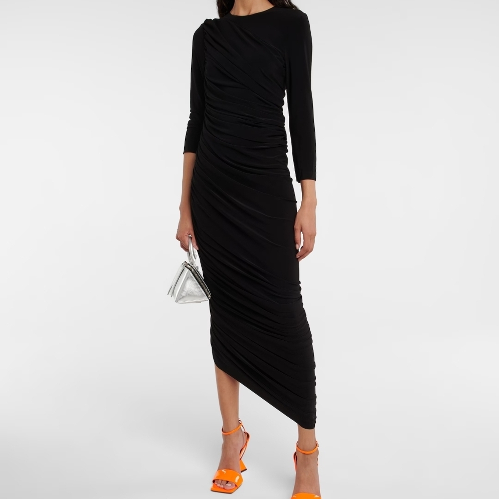 NWT Norma Kamali Long Sleeve Diana Dress Sz M